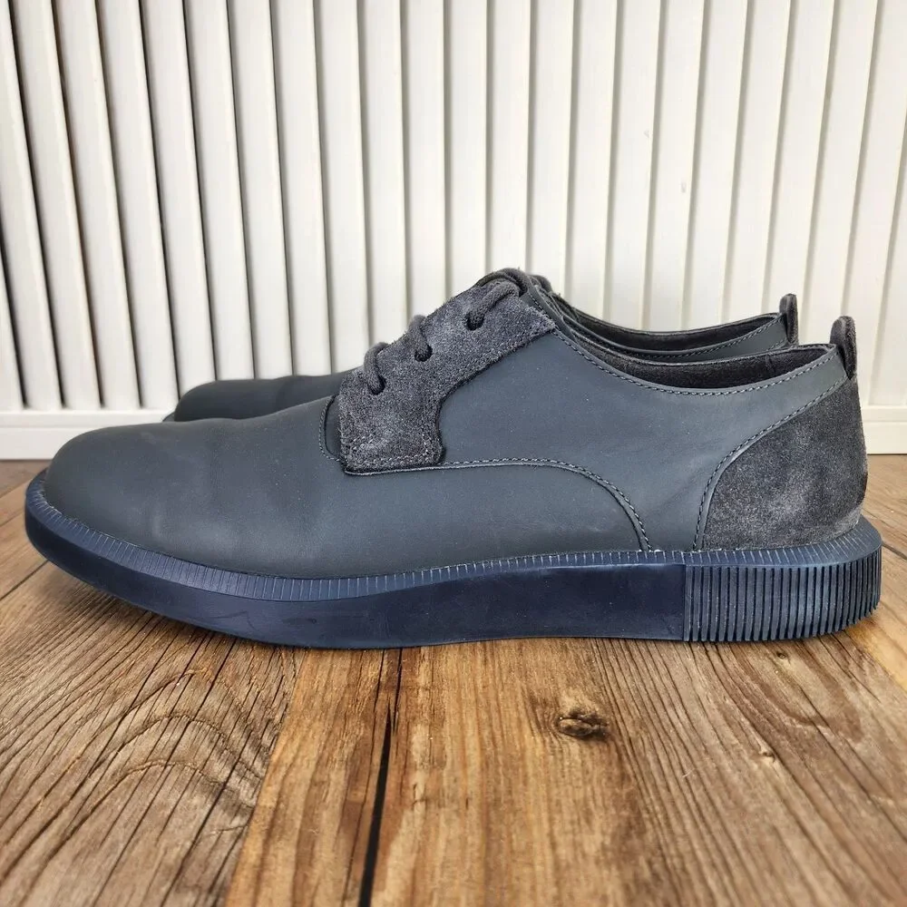 Camper Bill Derby Shoes Mens Sz 10.5 EU 44 Dark Gray Leather Oxford Casual Dress